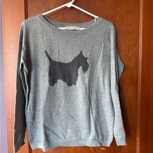 LOFT Heather Gray Knit Sweater